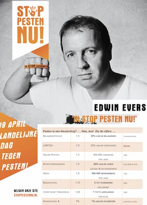 14 posters met BN'ers posters special voor de Landelijke Dag tegen Pesten