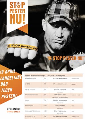 14 posters met BN'ers posters special voor de Landelijke Dag tegen Pesten