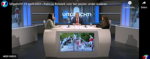 Family 7 - TV programma 'Uitgelicht' 19 april 2021 - Patricia Bolwerk over het pesten onder ouderen