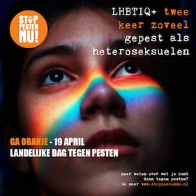 Poster LHBTIQ+ Landelijke Dag tegen Pesten