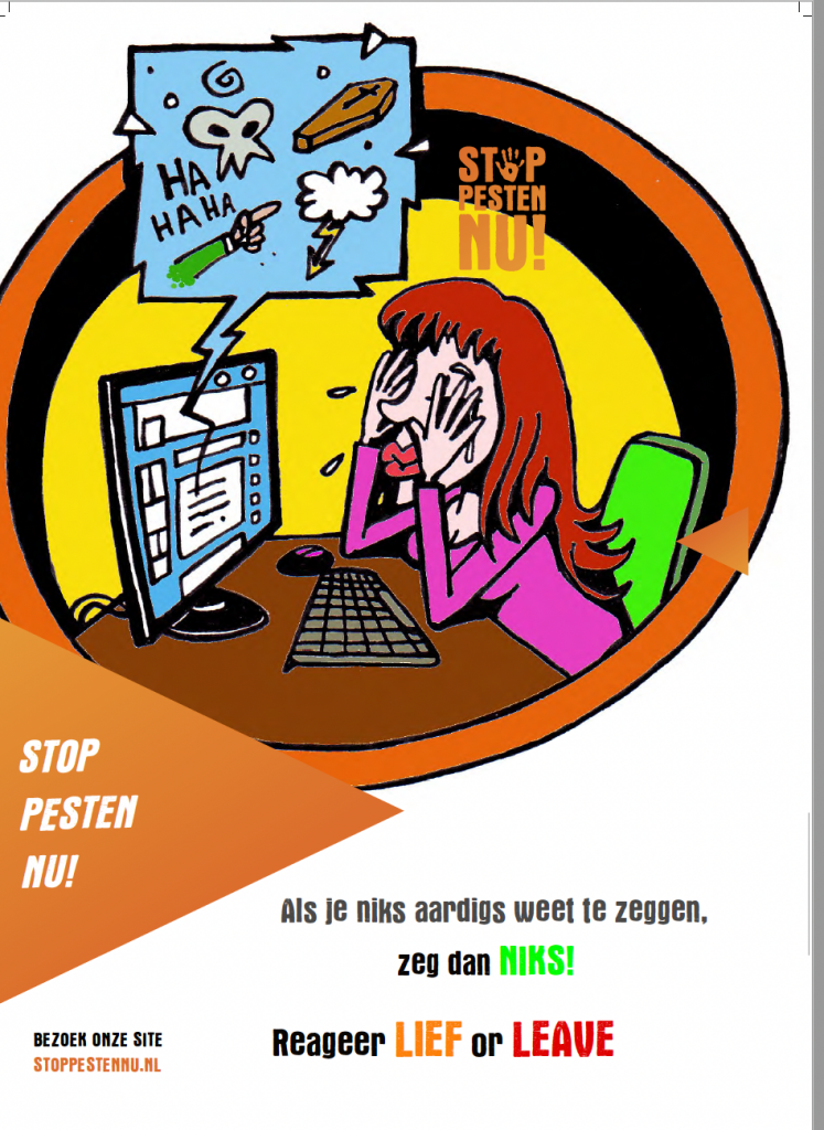 Poster Cyberpesten Animatie