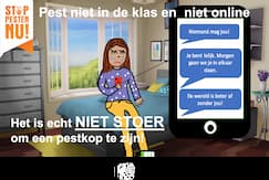 PDF bij Digibord Poster Pesten niet in de klas en niet online