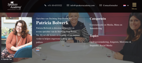 Speakers Academy Patricia Bolwerk