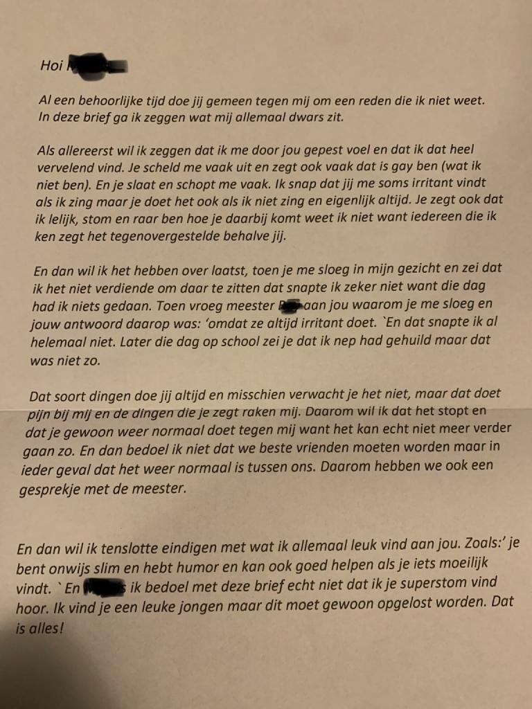 Brief Teuntje