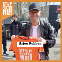 Arjen Robben zegt ook ‘Stop Pesten Nu!’