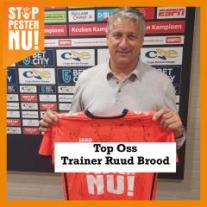 Top Oss Trainer Ruud Brood in de campagne tegen pesten van Stop Pesten Nu